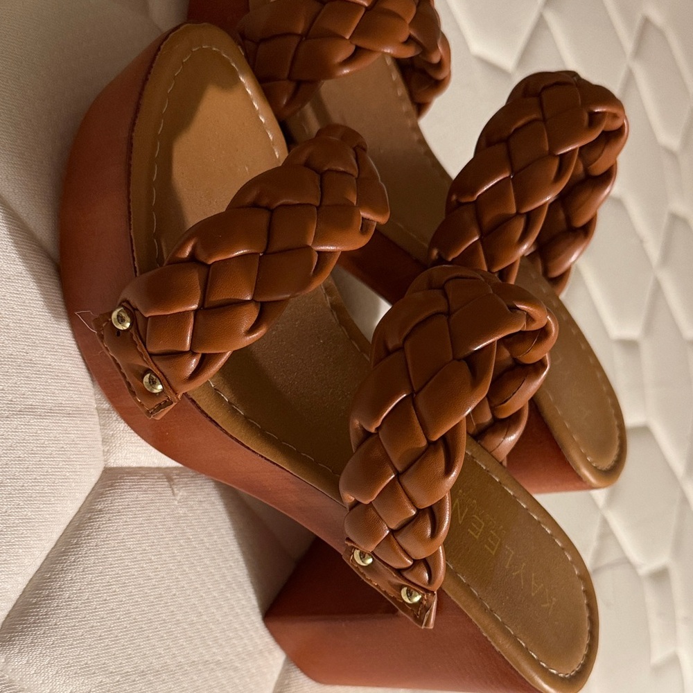 Women's Braided Tan Sandals